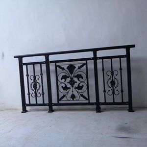 Valla de hierro forjado residencial, valla de Metal con adornos decorativos de hierro forjado, valla de acero para venta al por mayor - Product Image 5