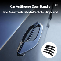 Poignée de Porte Antigel pour Voiture pour Tesla Model Y/3/3+ Highland 2024 Cache Poignée de Porte Anti-Givre Pièces de Modification Automobile