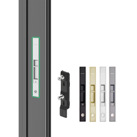 Portes coulissantes en verre pour balcon, salon, en aluminium robuste, simples, creuses, imperméables, pour villa, extérieur
