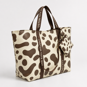 Sac fourre-tout en polypropylène réutilisable et écologique, grande capacité, sac tissé en PP imperméable et recyclable, sac tissé en PP laminé - Product Image 2