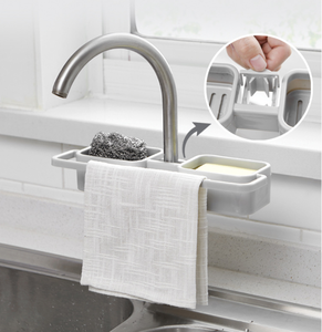 BBA335 إكسسوارات المطبخ كوب شفط صنبور الصحون رف الغسيل معلقة بالوعة - Product Image 1