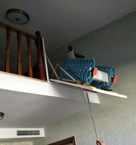 Custom Made Retractable Pull Down Telescopic Vertical Loft <strong>Ladder</strong> Attic <strong>Access</strong> <strong>Door</strong> <strong>with</strong> <strong>Ladder</strong>
