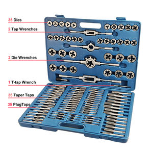 110 pièces ensemble de tarauds à filetage personnalisé outils de taraudage à <span class=keywords><strong>main</strong></span> tarauds et matrices de filetage pour le filetage - Product Image 2