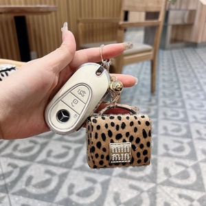 Lilangda <span class=keywords><strong>Mini</strong></span> Coin Purse Keychain Sáng Tạo Châu Âu Mỹ Leopard In Phổ Biến Nhỏ Vuông Da Mặt Dây Chuyền Cho Trang Trí - Product Image 3