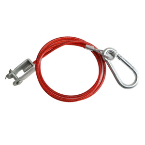 Câble de sécurité détachable en acier allié au zinc pour <span class=keywords><strong>remorque</strong></span>, pièces détachées, câble en acier, câble de sécurité avec support - Product Image 2