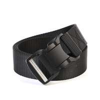 Nouvelle ceinture en tissu de nylon de 1.5 pouces avec dégagement rapide en métal en alliage de zinc pour ceinture tactique robuste à boucle pour hommes