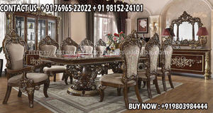 Muebles de Comedor de Madera de Teca Tallados a Mano Estilo Victoriano, Exquisitos, Personalizados, Desmontables, de Lujo, Recién Llegados, Duraderos, Venta al Por Mayor en EE. UU. - Product Image 2