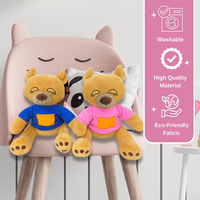 Coussin en peluche doux personnalisé U723 Ours en peluche mignon animaux en peluche ronflement jouet poupée pour enfants cadeaux décoration de la maison