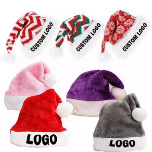 2024 2025 enfants adulte garçon fille chapeau <span class=keywords><strong>de</strong></span> noël Non-tissé <span class=keywords><strong>haute</strong></span> qualité publicité motif <span class=keywords><strong>de</strong></span> noël tricoté chapeau - Product Image 2