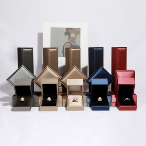 Custom logo Luxury Elegant Logo Custom Jewellery Box Packaging for <b>Ring</b> Earring Pendant Bracelet Hand Bracelet <b>Storage</b> Display - Product Image 3