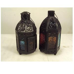 Antique <b>Gold</b> Moroccan Hanging <b>Lantern</b> for Home Decor - Product Image 2