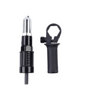 Adaptateur de perceuse pour tête de conversion de pistolet à rivets manuel en métal ABS, outil de tirage de rivets noir D02356 Zhejiang