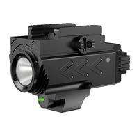 Lampe torche tactique extérieure avec viseur laser rouge, étanche IP65, en alliage d'aluminium, 600 lumens, éclairage longue portée 50 m
