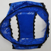 Culottes en dentelle florale sexy pour femmes, lingerie à bordure contrastée, slips en maille respirante, sous-vêtements séduisants à nœud papillon, vêtements de nuit exotiques, cadeau