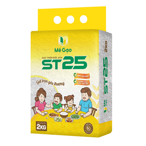 Sac de 2 kg de riz aromatique ST25 séché et parfumé, 5 % de riz brisé, riz tendre, OEM/ODM en vrac, durée de conservation de 12 mois - Product Image 1