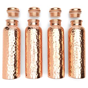 Bottiglia d'<span class=keywords><strong>acqua</strong></span> in lega di rame per bere, 34 Oz, finitura martellata - Product Image 3