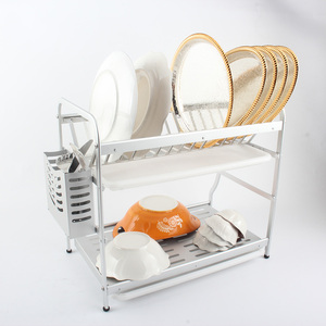2-Tier Kitchen Organizers and <b>Storage</b> <b>Rack</b> with Drainboard and Cutlery Holder, Multifunctional Kitchen Organizer - Product Image 2