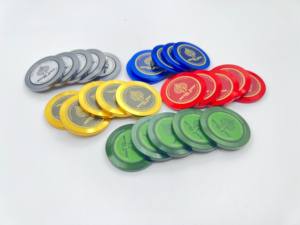 Vente en gros de jetons de <span class=keywords><strong>poker</strong></span> personnalisés, avec logo personnalisé, jetons de <span class=keywords><strong>poker</strong></span> en métal, <span class=keywords><strong>or</strong></span> et argent, pièce de défi pour cadeau de club souvenir - Product Image 2