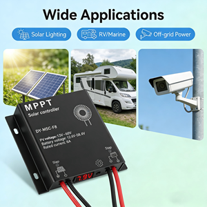 Contrôleur de charge solaire <span class=keywords><strong>MPPT</strong></span> 8A 12V/24V, convertisseur <span class=keywords><strong>DC</strong></span> élévateur/abaisseur pour système solaire hors réseau - Product Image 2