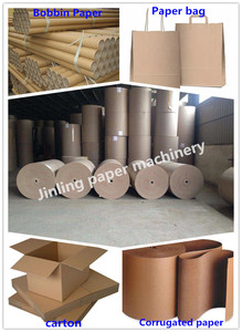 Tái chế chất thải giấy bột giấy máy giấy máy làm Jumbo cuộn giấy kraft dây chuyền sản xuất - Product Image 3