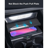 Compatible avec BMW X3 G01 2018-2024 X4 2019-2024, chargeur sans fil, accessoires, matériau ABS chromé, support de tableau de bord, tapis de console centrale