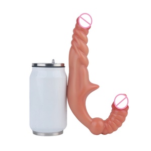 FAAK Nuevo Diseño Dildo Doble sin Tirantes con Correa para Masturbadores Lésbicos Vibrador de Doble Cabeza con Cinturón - Product Image 6