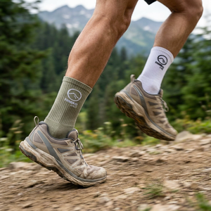 Calzini Sportivi in Maglia Personalizzati ODM con Logo, Calzini Atletici Leggeri in Cotone Pettinato Imbottiti per Tennis - Product Image 2