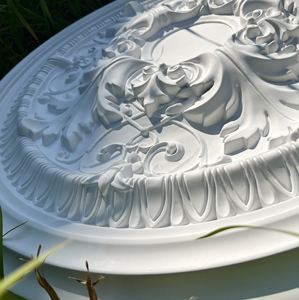 2024 nouveau Design décoratif <span class=keywords><strong>plafond</strong></span> Rose pendentif lampe Base panneau moulage lustre <span class=keywords><strong>plafond</strong></span> plaque décor <span class=keywords><strong>plafond</strong></span> Rosette - Product Image 3