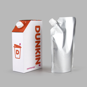 เครื่องจ่ายกาแฟแบบกล่องพร้อมถ้วยในตัวสำหรับชาคารัก บรรจุภัณฑ์กระดาษลูกฟูกสำหรับเครื่องดื่<span class=keywords><strong>ม</strong></span>แบบนำกลับบ้าน - Product Image 5