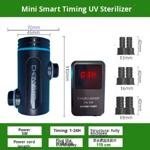 Lâmpada de Esterilização para Aquário Ultravioleta UV Desinfecção Submersível 5W/10W Filtro Pequeno Especial para Purificação de Água - Product Image 6