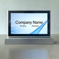 Sistema de Pantalla LCD para Conferencias sin Papel de 9"/10", Actualización de Datos en Red, Placa Electrónica con Nombre para Salas de Reuniones, Oficinas y Hoteles
