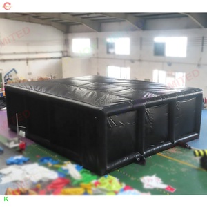 9*7m bâche commerciale en PVC labyrinthe <span class=keywords><strong>gonflable</strong></span> noir imperméable maison hantée couverture de jeu mettant en vedette château <span class=keywords><strong>gonflable</strong></span> intrigant - Product Image 3