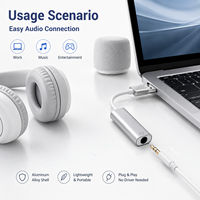 Adaptateur universel USB vers prise jack 3,5 mm, son haute fidélité, carte son externe pour casque, microphone, MacBook, Windows, Linux