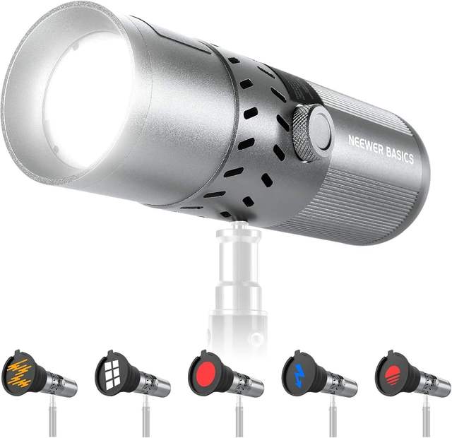 NEEWER BASICS 20W RGB Photography Flashlight, Portable LED Spotlight, Suitable for Video Recording and Studio Lighting