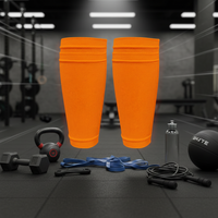 Chaussettes de football douces en polyester tricoté respirant avec protection intégrée pour adultes – Confortables pour l'entraînement