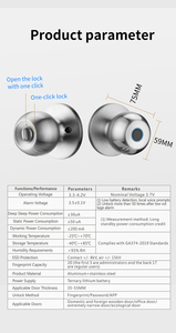 Sinon ttlock cho Bluetooth thông minh khóa Door Knob nhôm và Kẽm hợp kim cho cửa gỗ với thẻ nhớ dữ liệu lưu trữ tùy chọn - Product Image 5