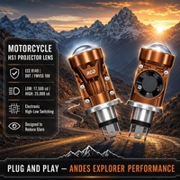 Fournisseur de commandes en gros : Mini projecteur LED H4 universel 12V DC, faisceau haute concentration, super lumineux 12000lm, pour phare avant de scooter