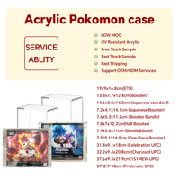 Étui de présentation moderne en acrylique portable pour Dragon Ball Super Boosterbox English Booster Pack