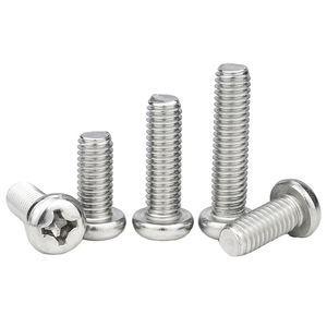 Tornillos de máquina de acero inoxidable 201 M1-M8, tornillos electrónicos de cabeza redonda, tornillos métricos para juguetes, suministro del fabricante - Product Image 1