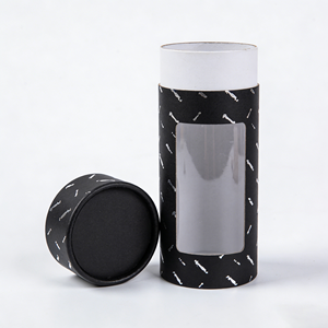 Custom Size <b>Round</b> Paper Tube Packaging Cylinder Cardboard Tubes With Pvc Window - Product Image 3