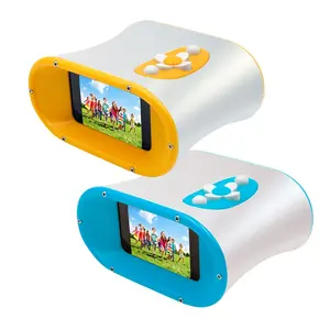 Bebekler için eğitici oyuncak dürbün çocuklar için oyuncak dürbün HD dijital kamera 2.4 inç gözler çocuklar için rahat dürbün