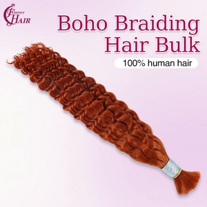 Cabello Humano Virgen a Granel, Rizado Profundo, Sin Procesar, FH # Paquete de Cabello Humano 350 sin Trama para Trenzas Boho - Product Image 2