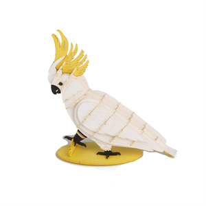 Rompecabezas 3D de Papel Educativo Personalizado CUPUZ, Diseño de Cacatúa, Tamaño Mediano, Juguete para Niños y Adultos, Decoración de Escritorio, Regalo, OEM, ODM - Product Image 3