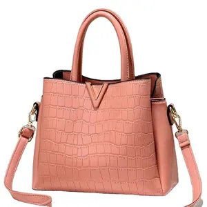 2022 new women's fashion one-shoulder messenger handbag, pu textured cowhide texture bucket bag, women's handbags