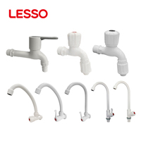 Robinet moderne en plastique à col vertical haut et poignée unique, avec cartouche céramique, pour évier de cuisine et lavabo de salle de bain