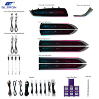 Für Toyota Alphard/Vellfire 2015-2023/Lexus LM 2020 64 Farben 12V Auto-Innenraum-Ambientebeleuchtungs-Set Plug-and-Play Atmosphärenlampe