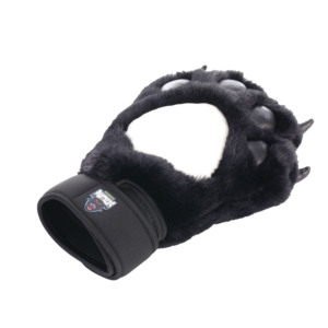 Guanti Morbidi Personalizzati a Forma di <span class=keywords><strong>Pantera</strong></span> Nera, Guanti in Peluche a Forma di Zampa di Animale su Misura, Guanti Imbottiti con Logo Stampato - Product Image 1