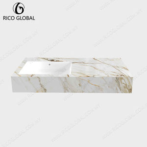 Lavabo de una Pieza de Porcelana de Lujo Moderno con Diseño Integrado - Product Image 5