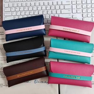 Portable Color-Blocked <b>Soft</b>-Pack <b>Glasses</b> <b>Case</b> EVA Pressure-Resistant Rectangle Eyeglasses Storage Bag Summer 2024 - Product Image 1