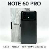 Nuevo Diseño Note 60 Pro 6.8" 144Hz AMOLED 6800mAh 90W Carga Rápida 5G Versión Global Teléfono Inteligente con Cámara y Video